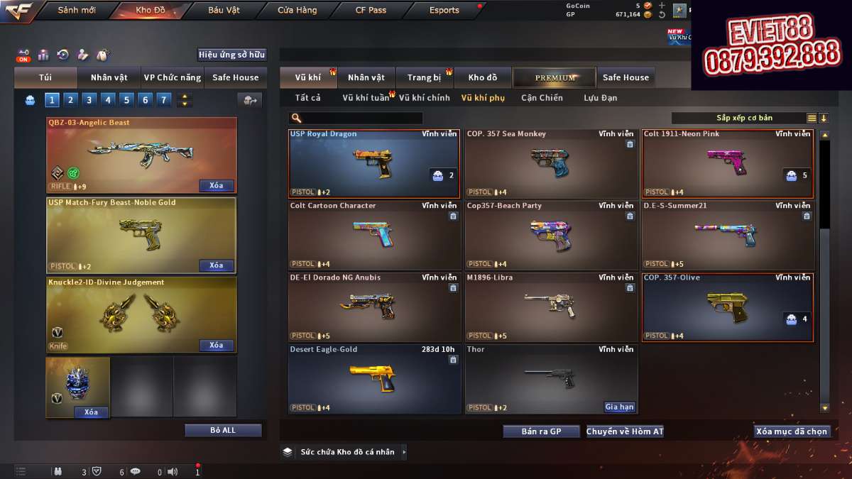 shop acc cf uy tin gia re